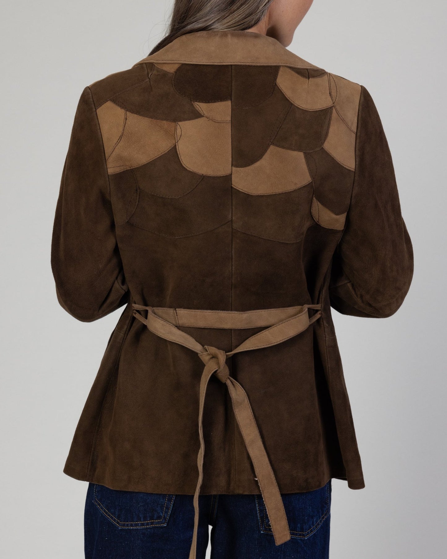 Vintage Suede Patchwork Jacket
