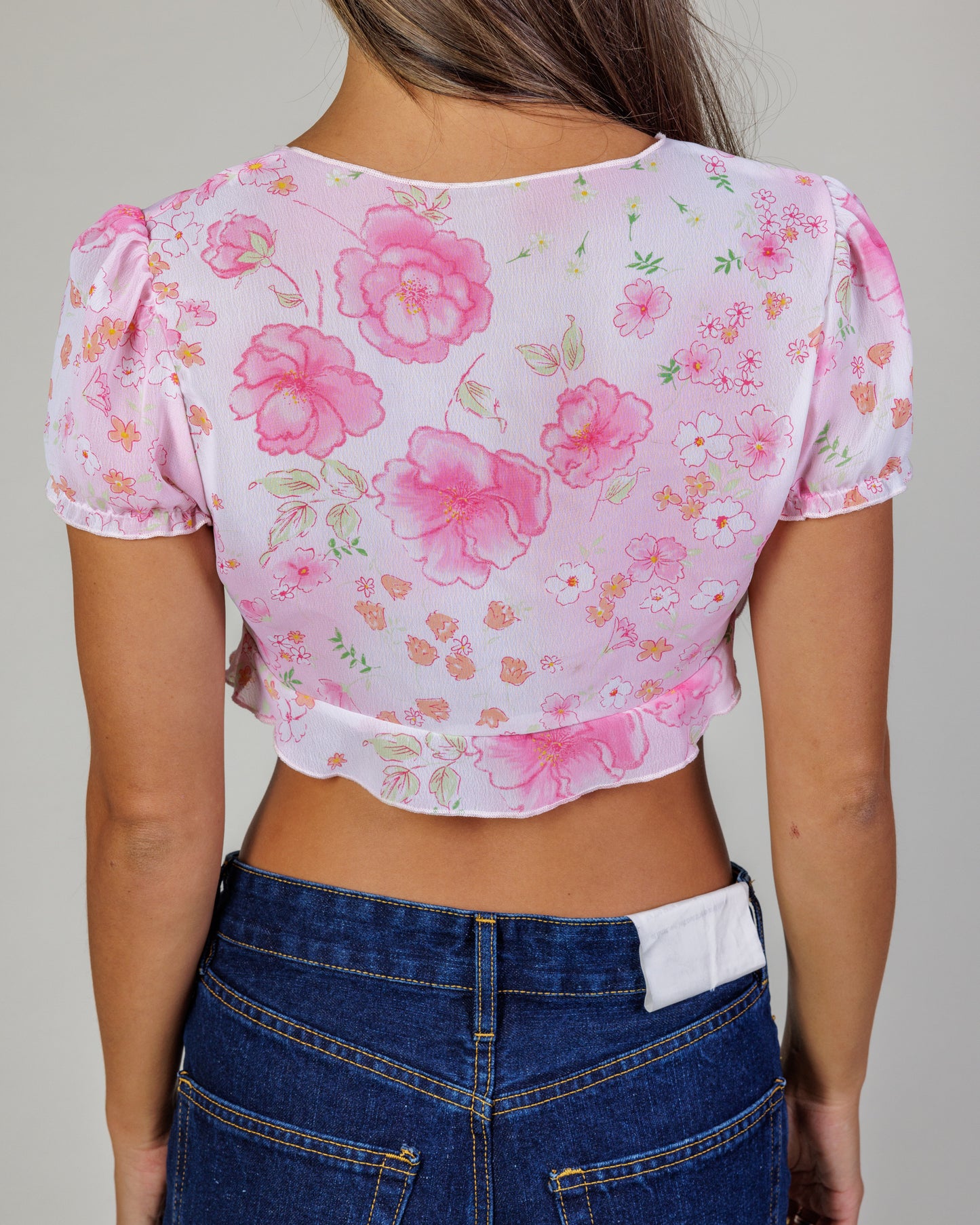 Vintage Floral Crop Top