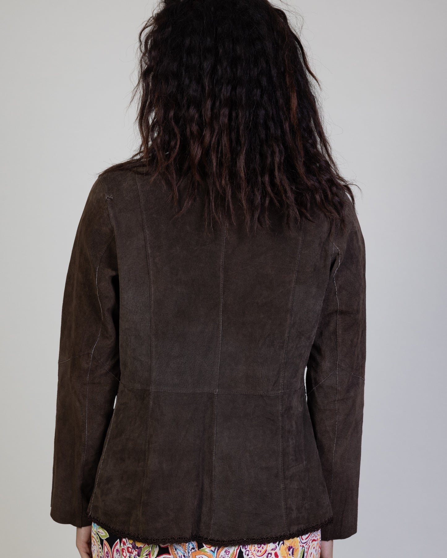 Vintage White Stag Suede Jacket