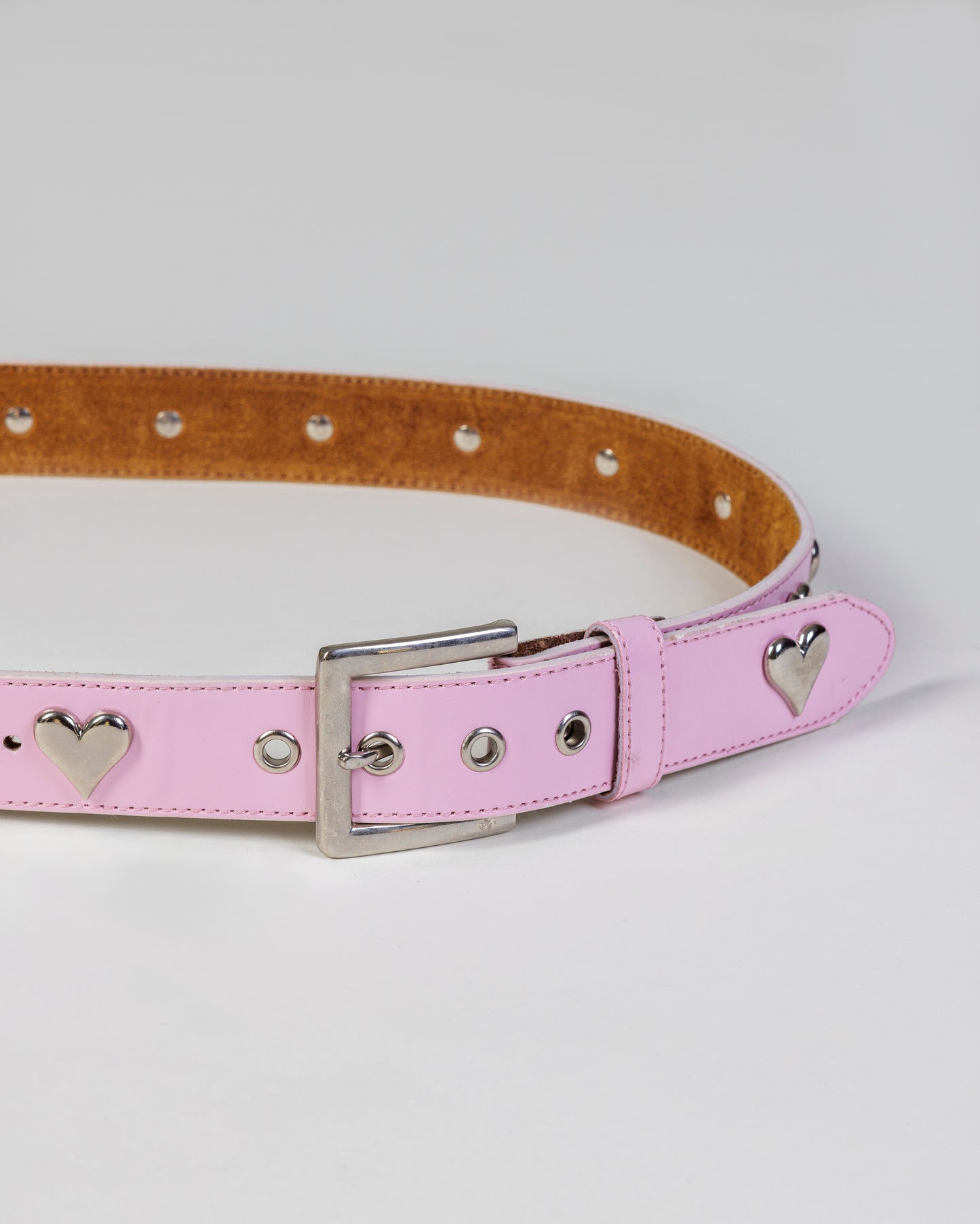 Vintage Heart Grommet Belt