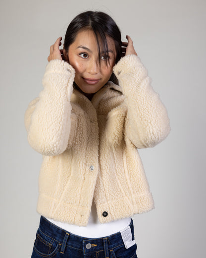 ALALA Cropped Shearling Jacket