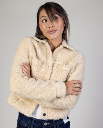 ALALA Cropped Shearling Jacket