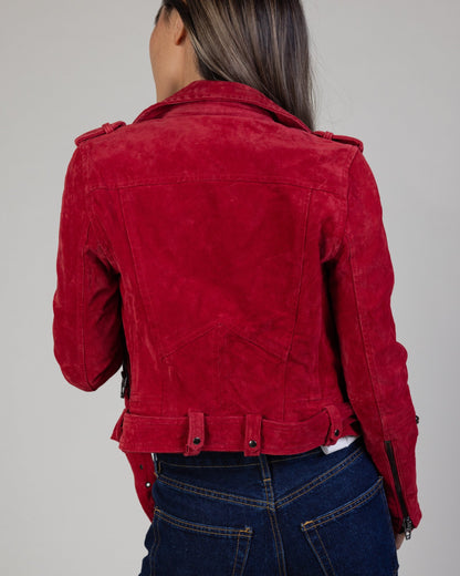 BLANK NYC Suede Biker Jacket