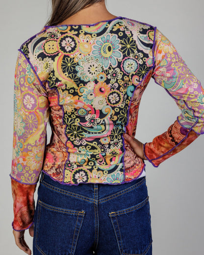 Vintage Psychedelic Printed Top