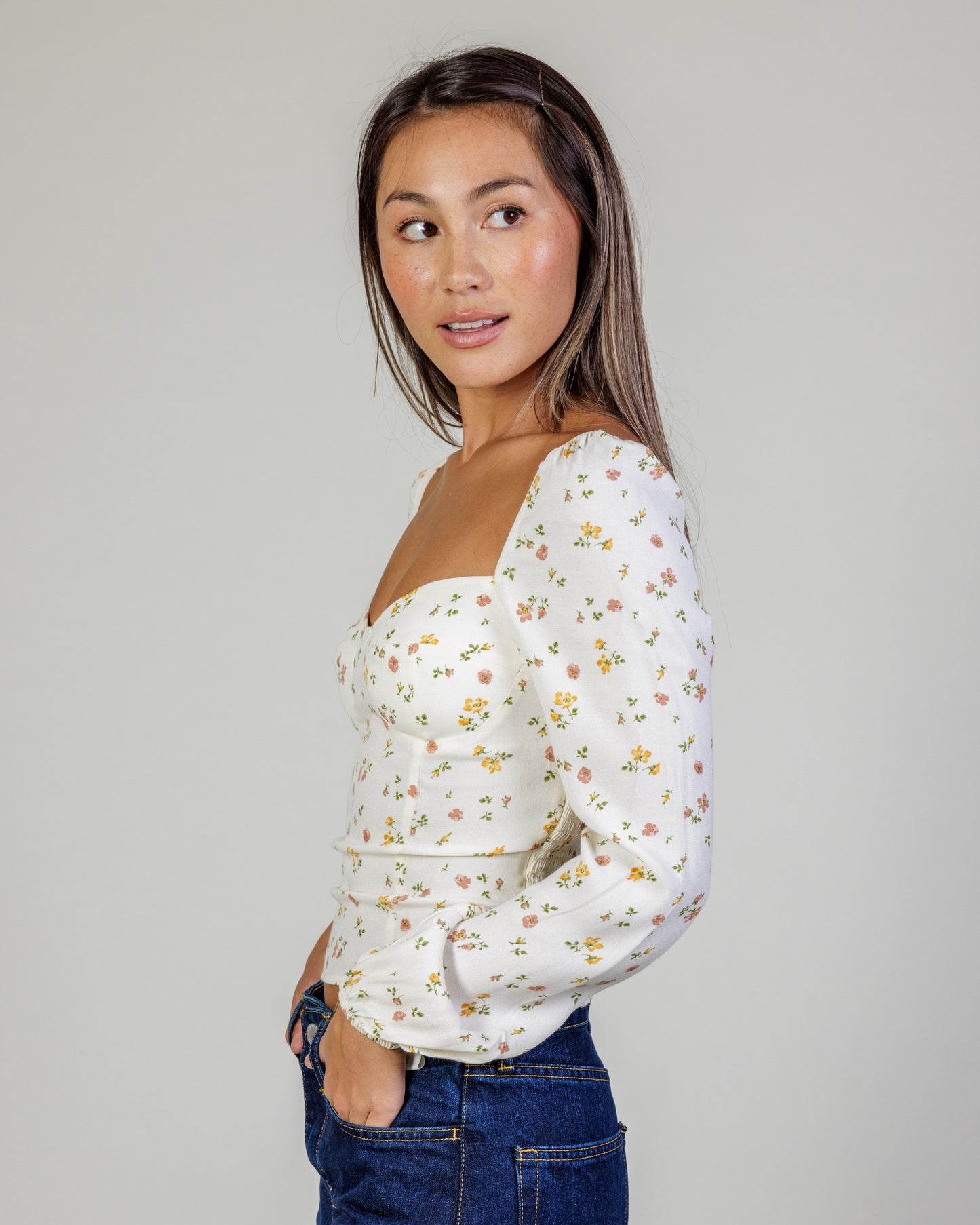 Reformation Floral Blouse