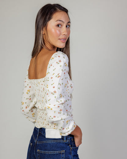 Reformation Floral Blouse