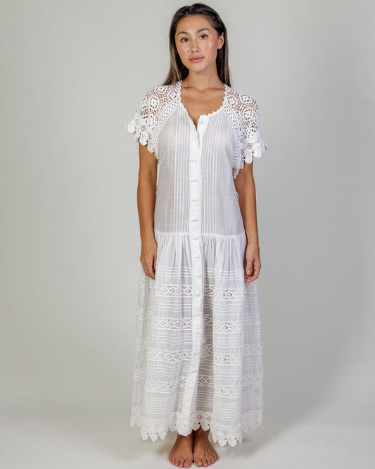 Zimmerman Crochet Midi Dress