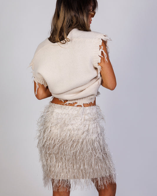 Munthe All-Over Feather Skirt