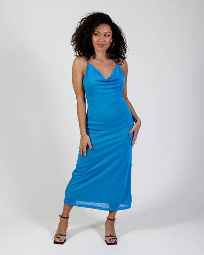 SNDYS Cowl Neck Knit Maxi Dress