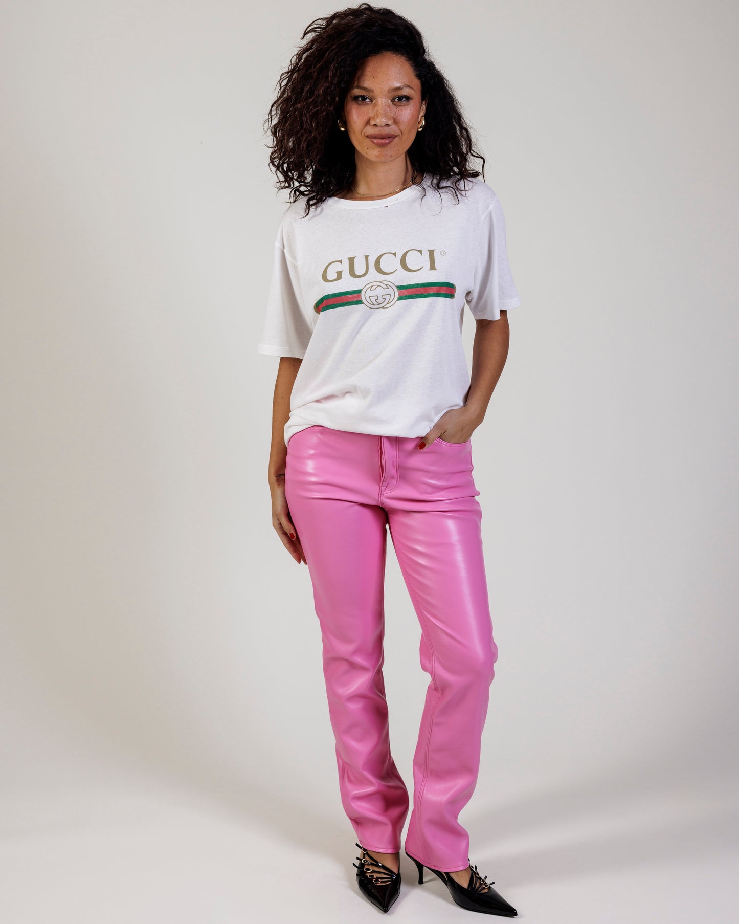 Gucci Logo Oversized Graphic Tee