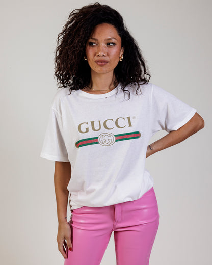 Gucci Logo Oversized Graphic Tee