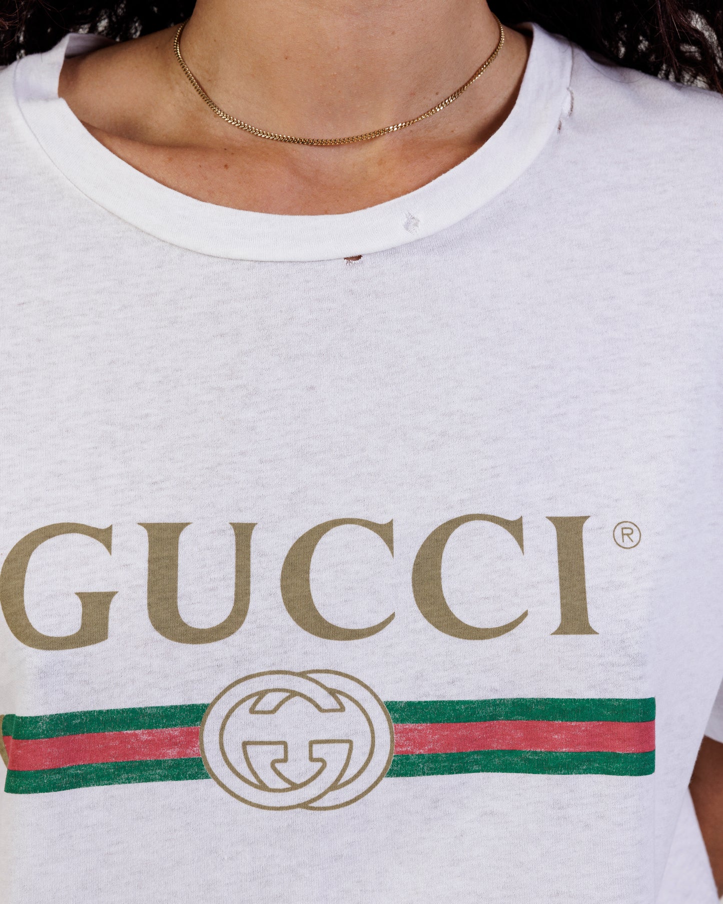 Gucci Logo Oversized Graphic Tee