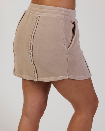 Tularosa Distressed Mini Skirt