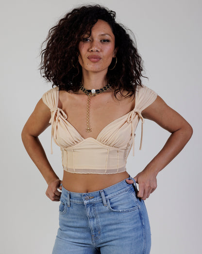 Camila Coelho x Revolve Bustier Crop Top