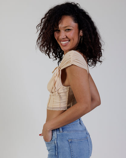 Camila Coelho x Revolve Bustier Crop Top