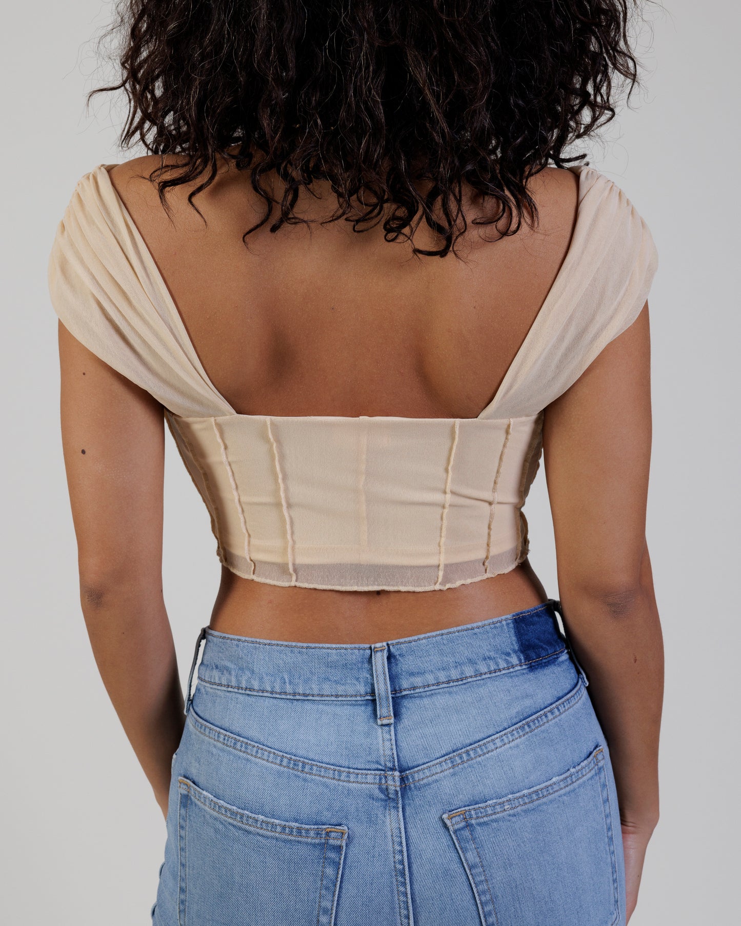 Camila Coelho x Revolve Bustier Crop Top