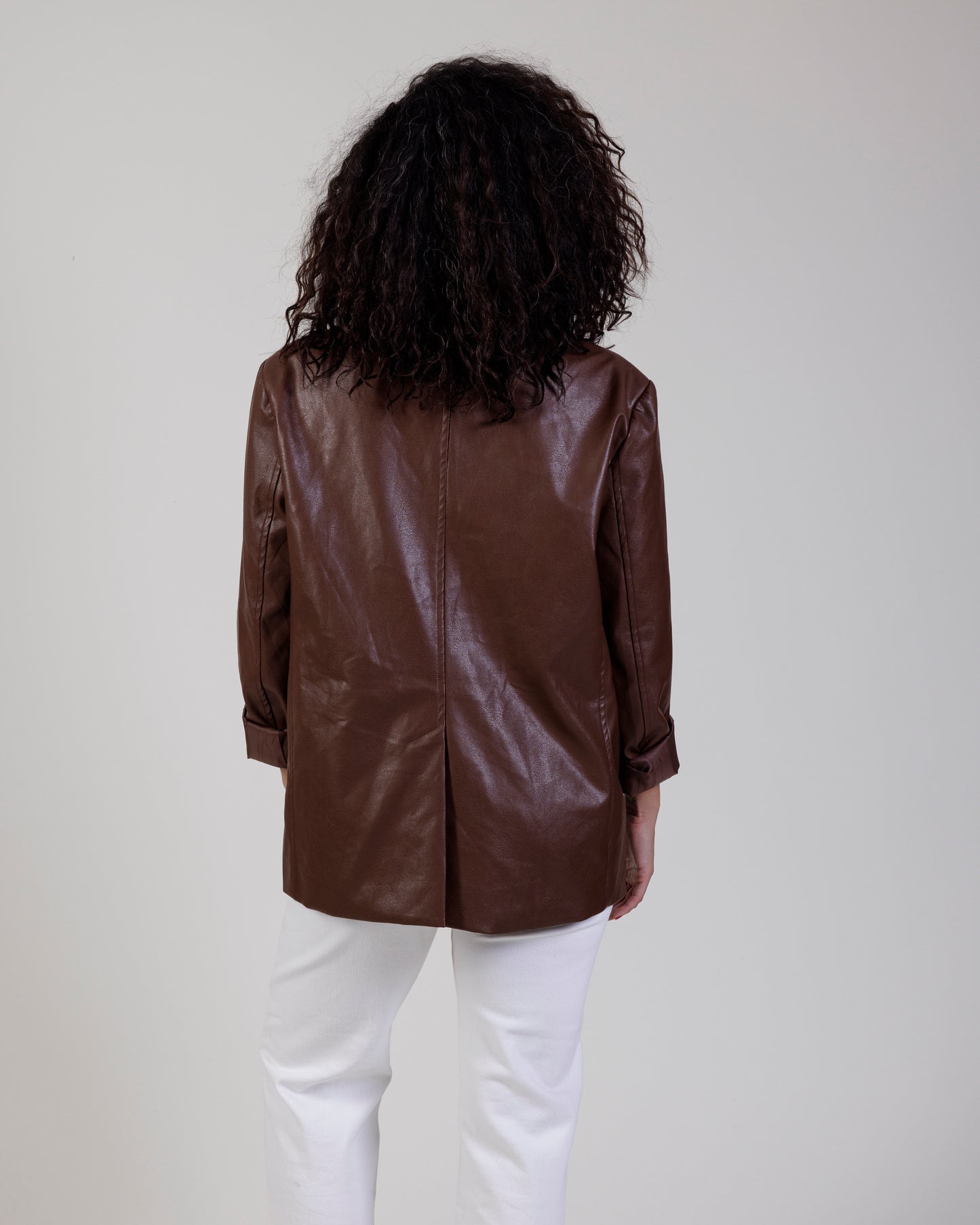 SNDYS Vegan Leather Blazer