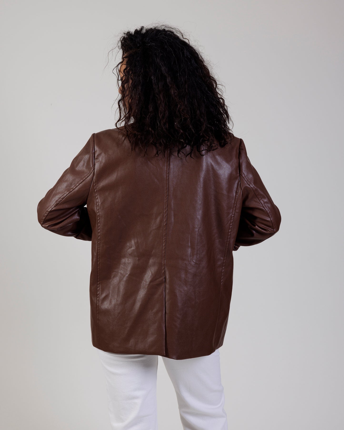 SNDYS Vegan Leather Blazer