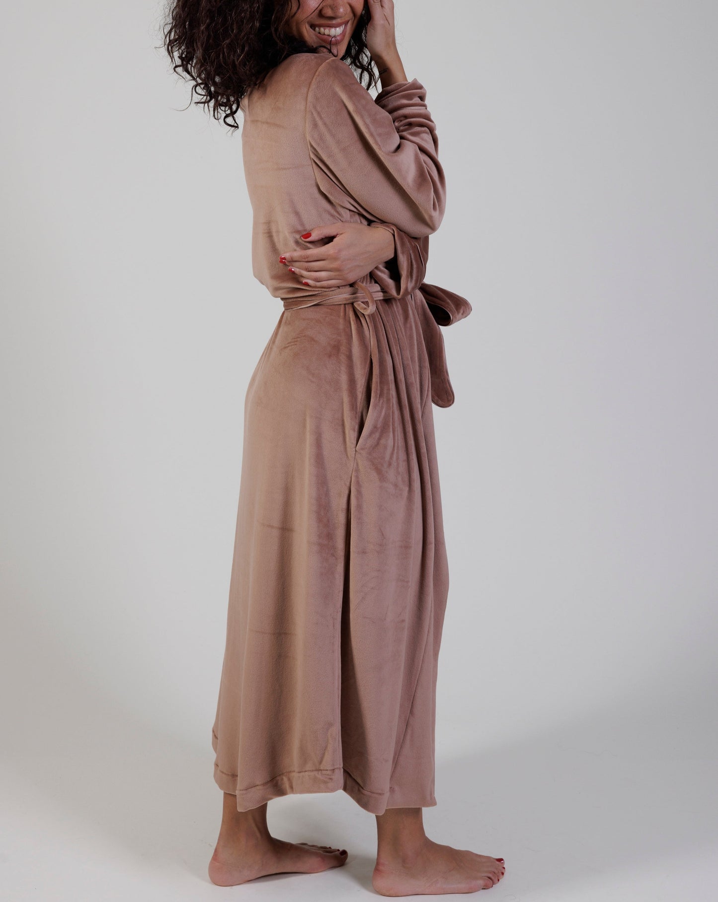 Skims Velour Wrap Robe