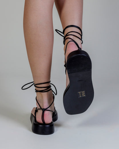 Black Suede Studio Flatform Sandals