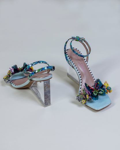 Betsey Johnson Butterfly Embellishment Wedge Sandal