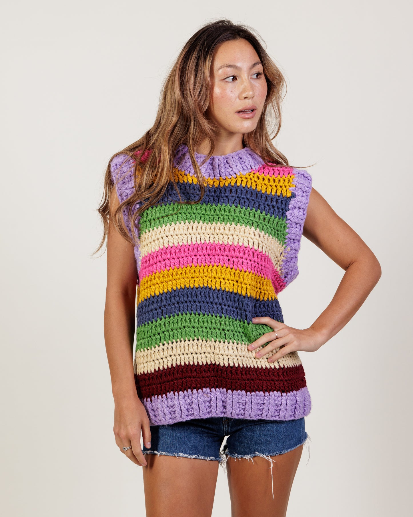 Farm Rio Crochet Vest