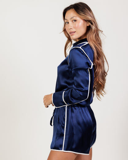 ALEXIS Silk Pajama Romper