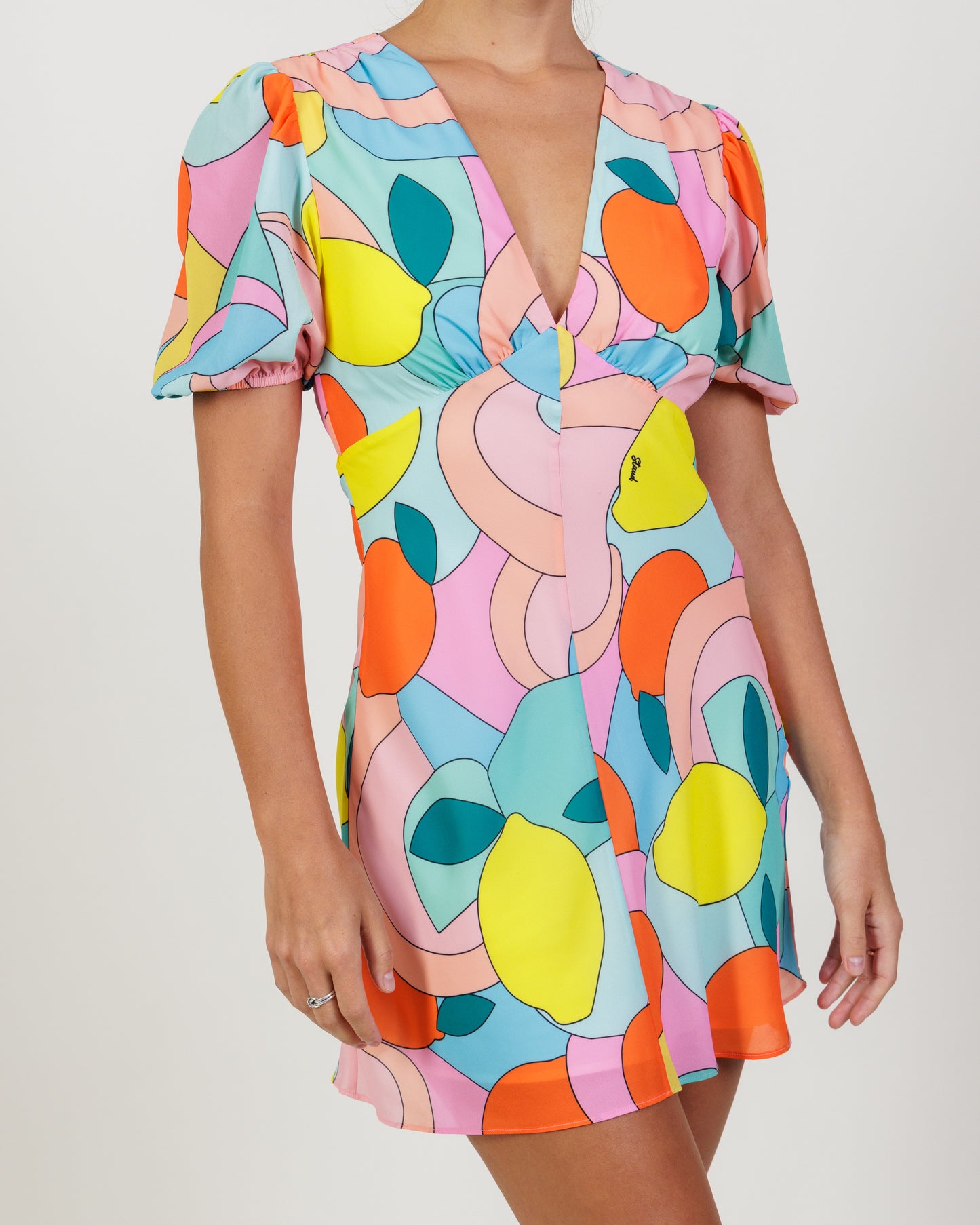 STAUD Printed Mini Dress