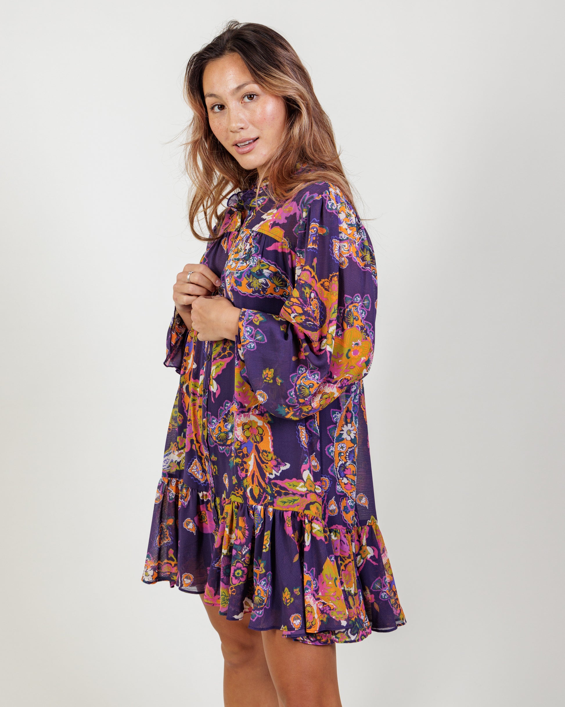 free people swinging mini dress X FP Movement Swing Of Things Dress In Black