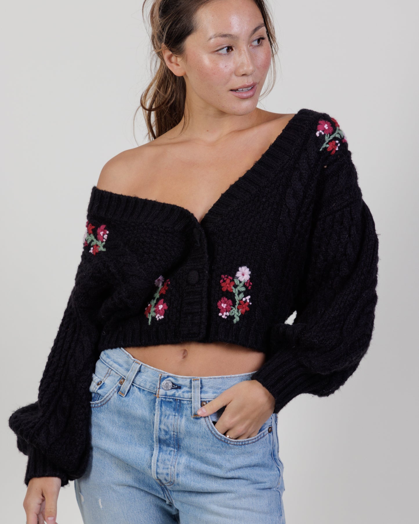 For Love & Lemons Cropped Cardigan