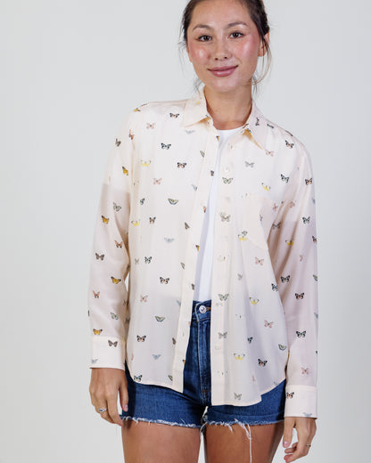 Rails Printed Silk Button Up