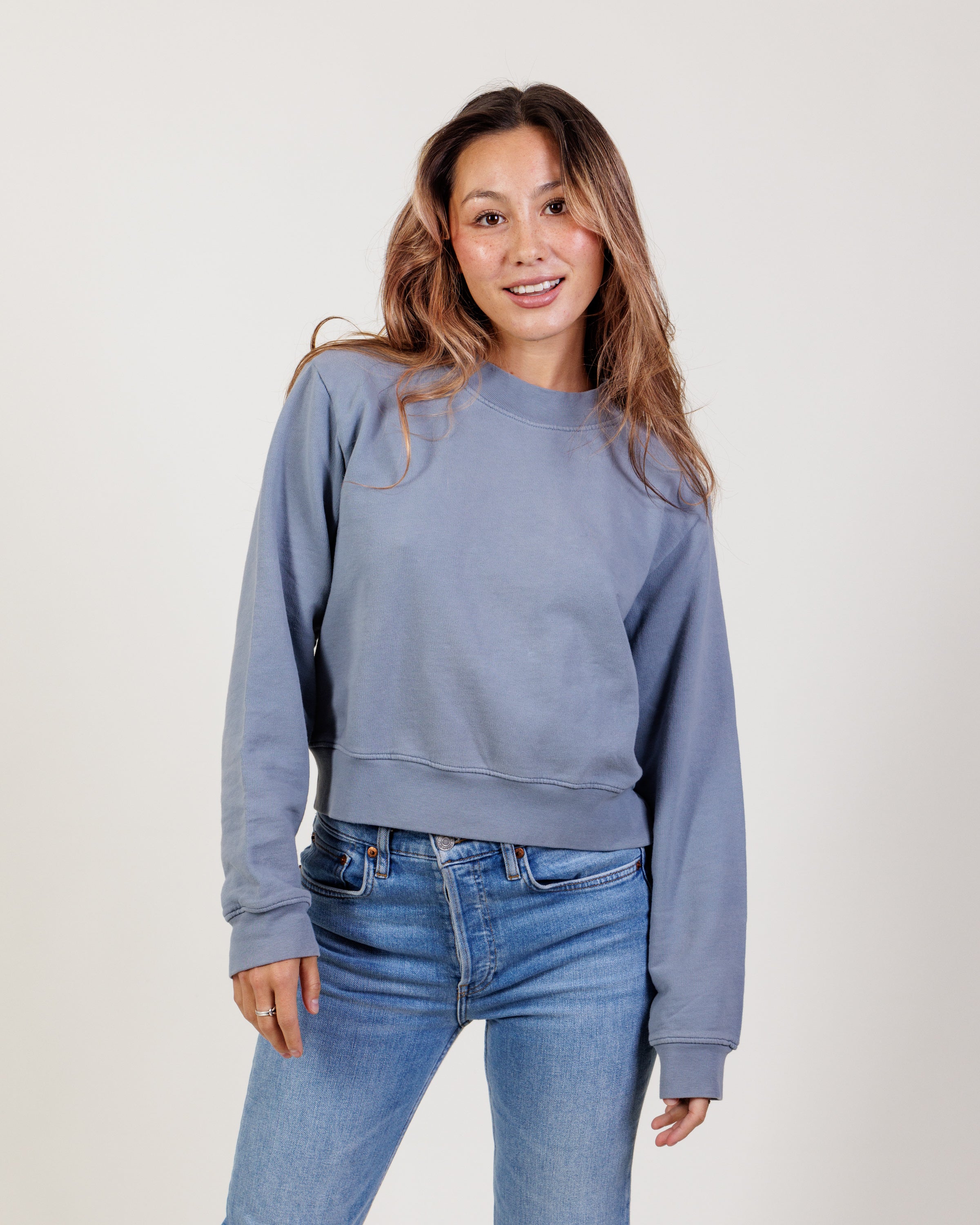 Cotton citizen cropped sweatshirt on sale