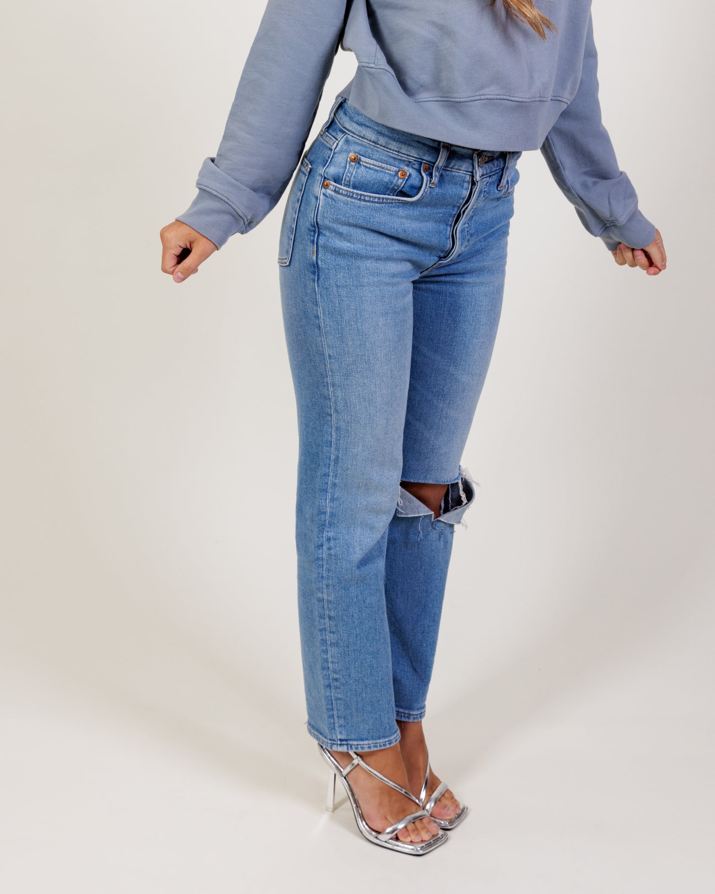 RE/DONE Straight Leg Jeans