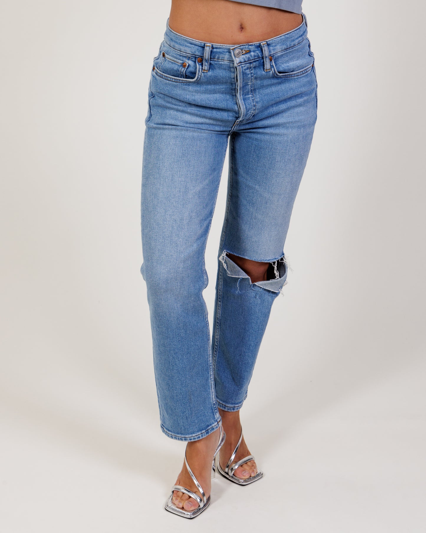 RE/DONE Straight Leg Jeans