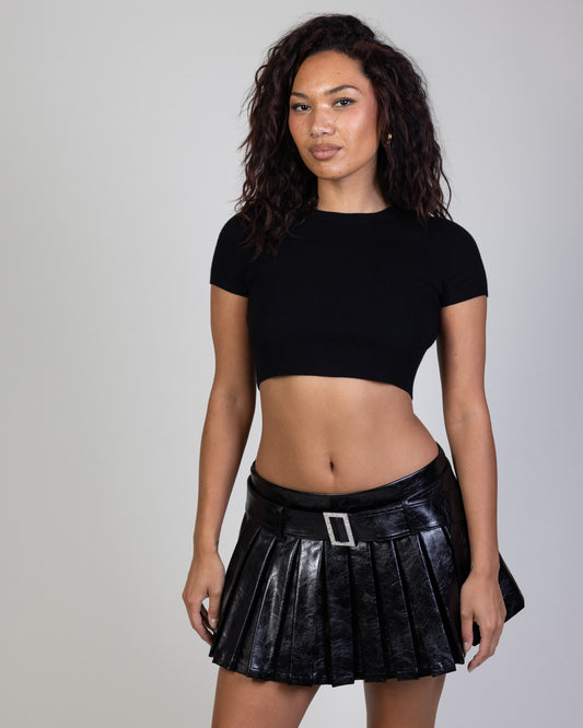 Nana Jacqueline Leather Mini Skirt