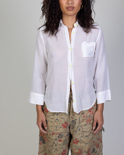 Alice & Olivia Sheer Button Up