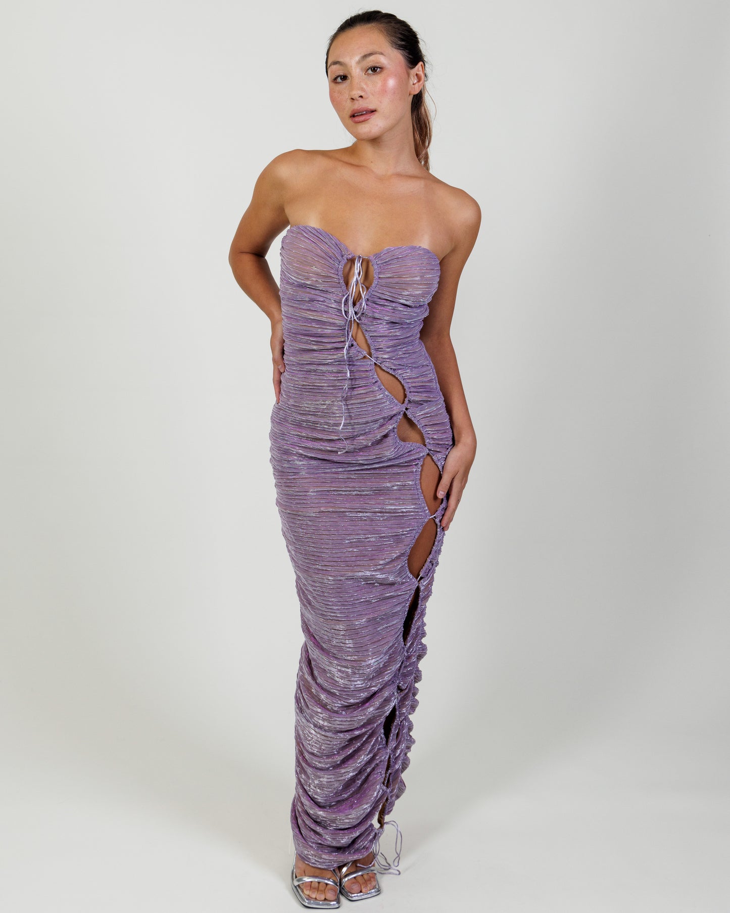 Miss Circle Strapless Maxi Dress