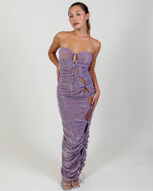 Miss Circle Strapless Maxi Dress