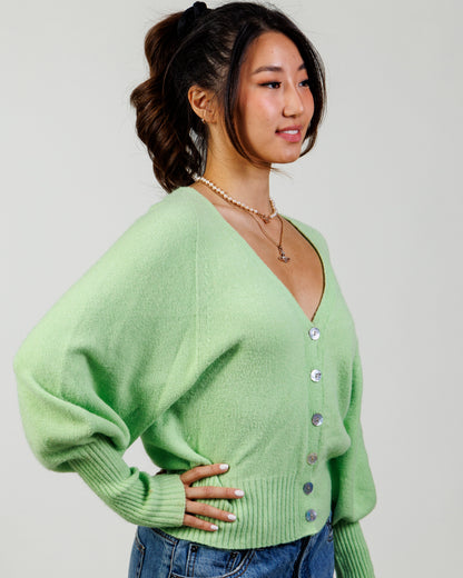 APPARIS Green Vegan Cashmere Cardigan