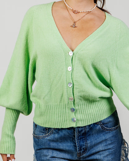 APPARIS Green Vegan Cashmere Cardigan