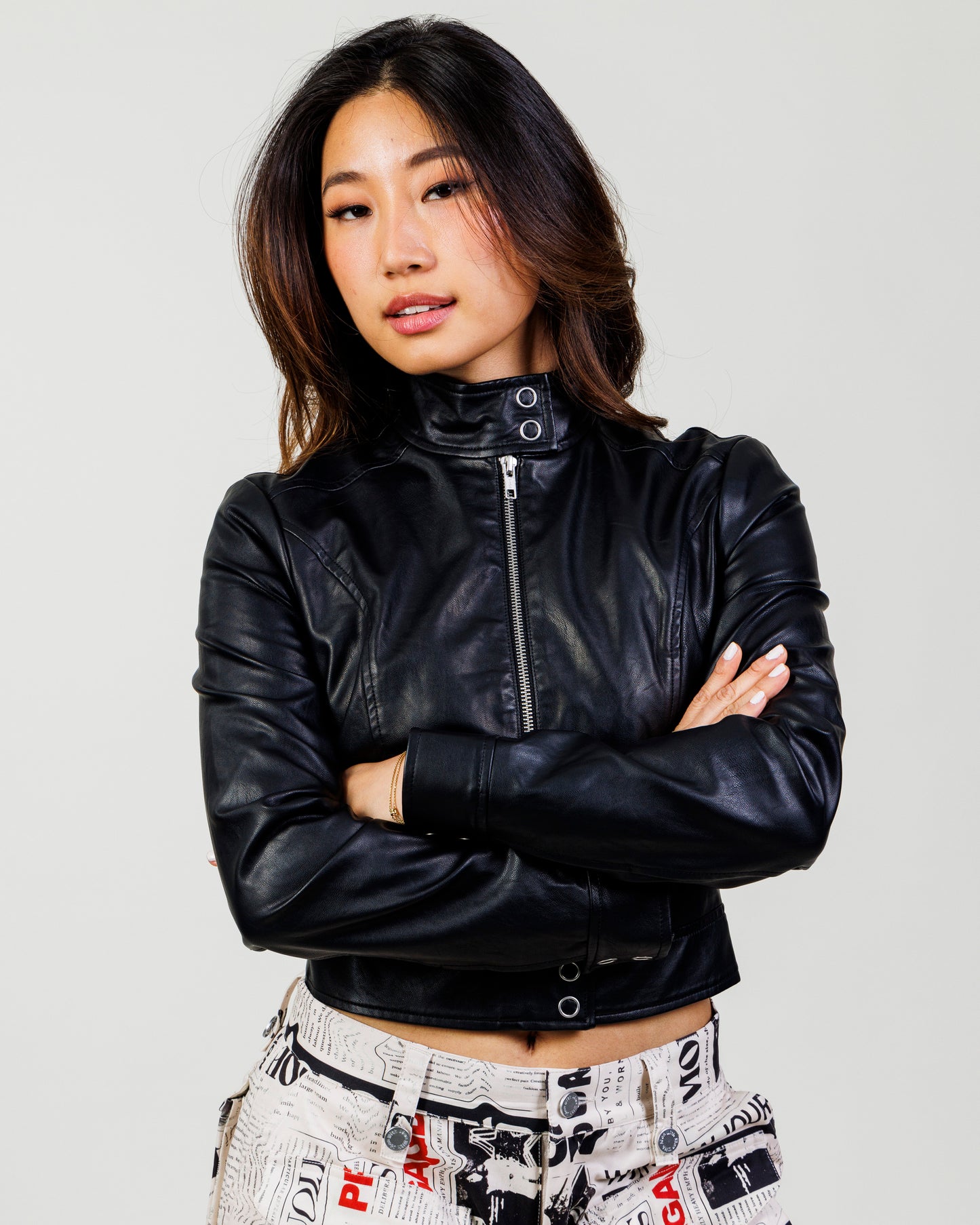 I.AM.GIA Cropped Moto Jacket