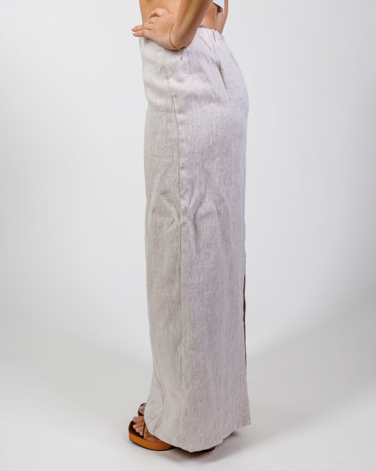 DISSH Linen Midi Skirt