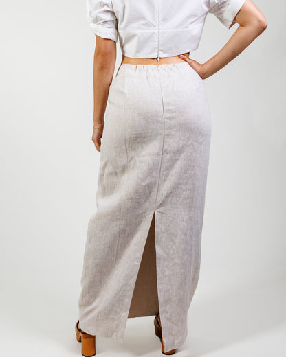 DISSH Linen Midi Skirt