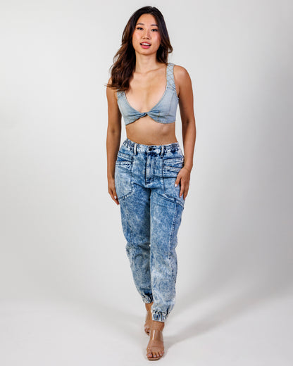 Retrofête Denim Bra Top