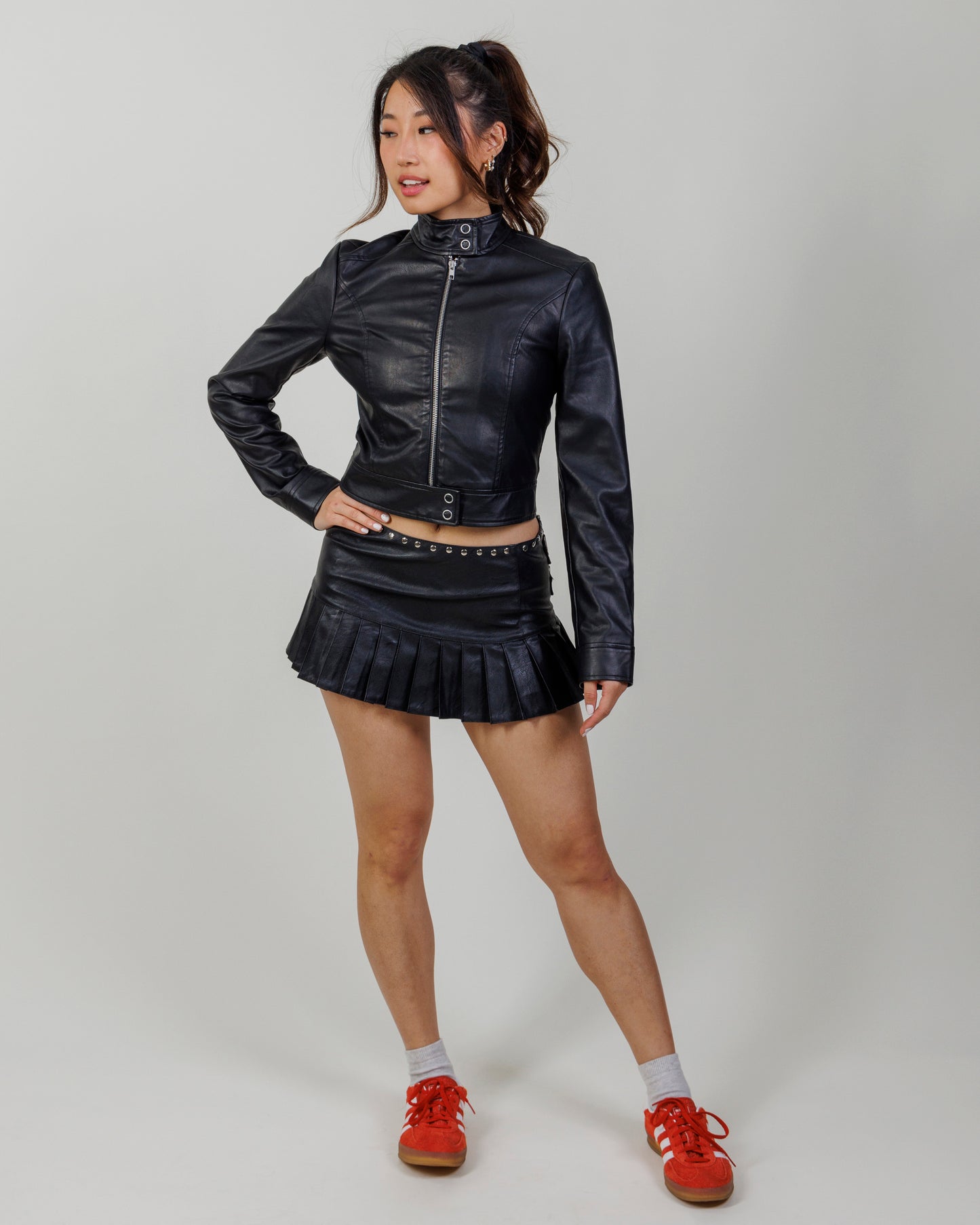 I.AM.GIA Leather Mini Skirt