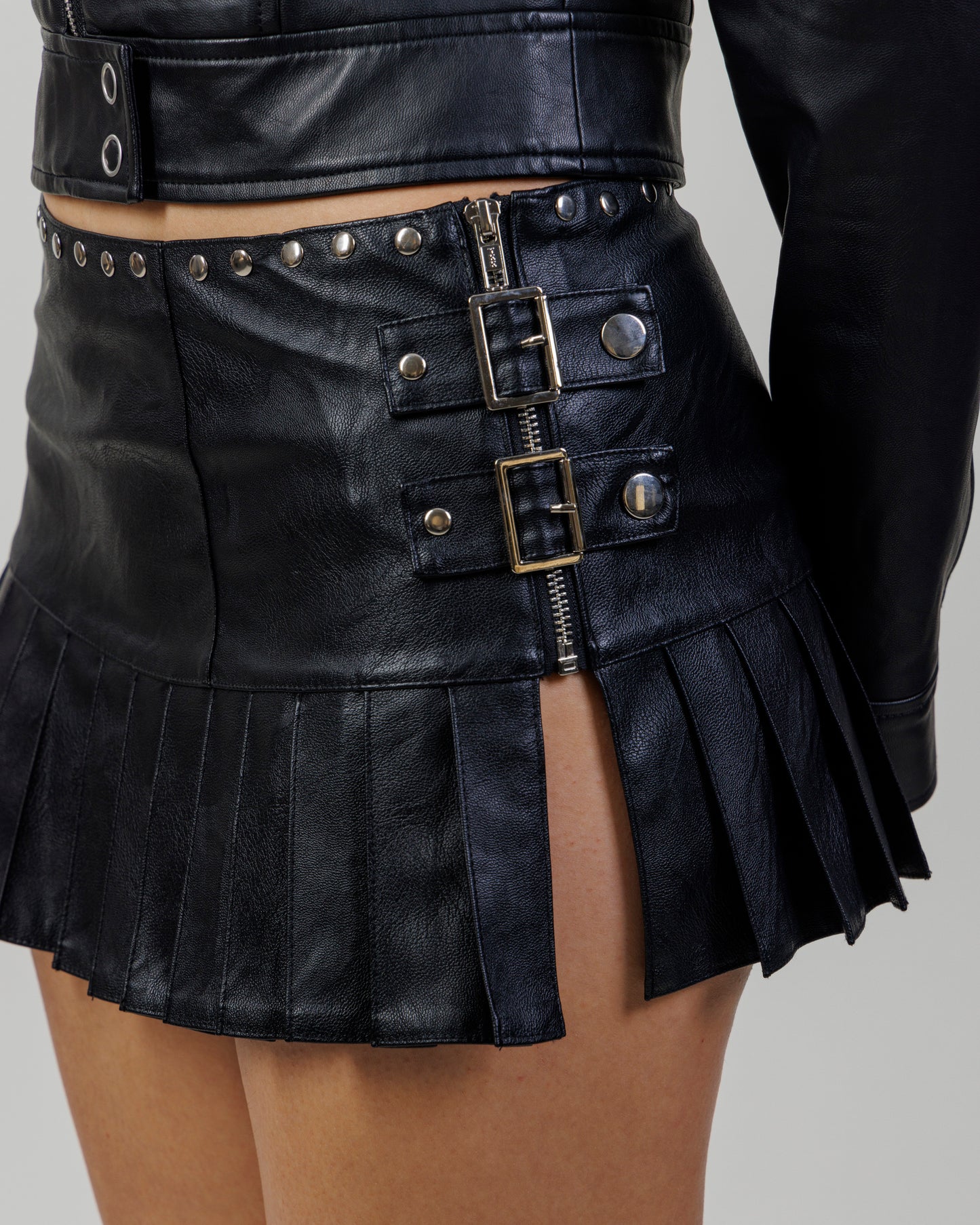 I.AM.GIA Leather Mini Skirt