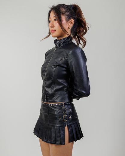 I.AM.GIA Leather Mini Skirt