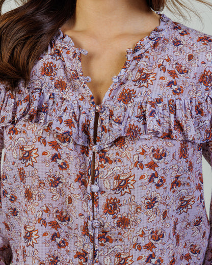 Reworked Floral Top