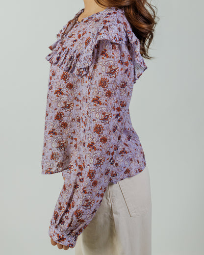 Reworked Floral Top