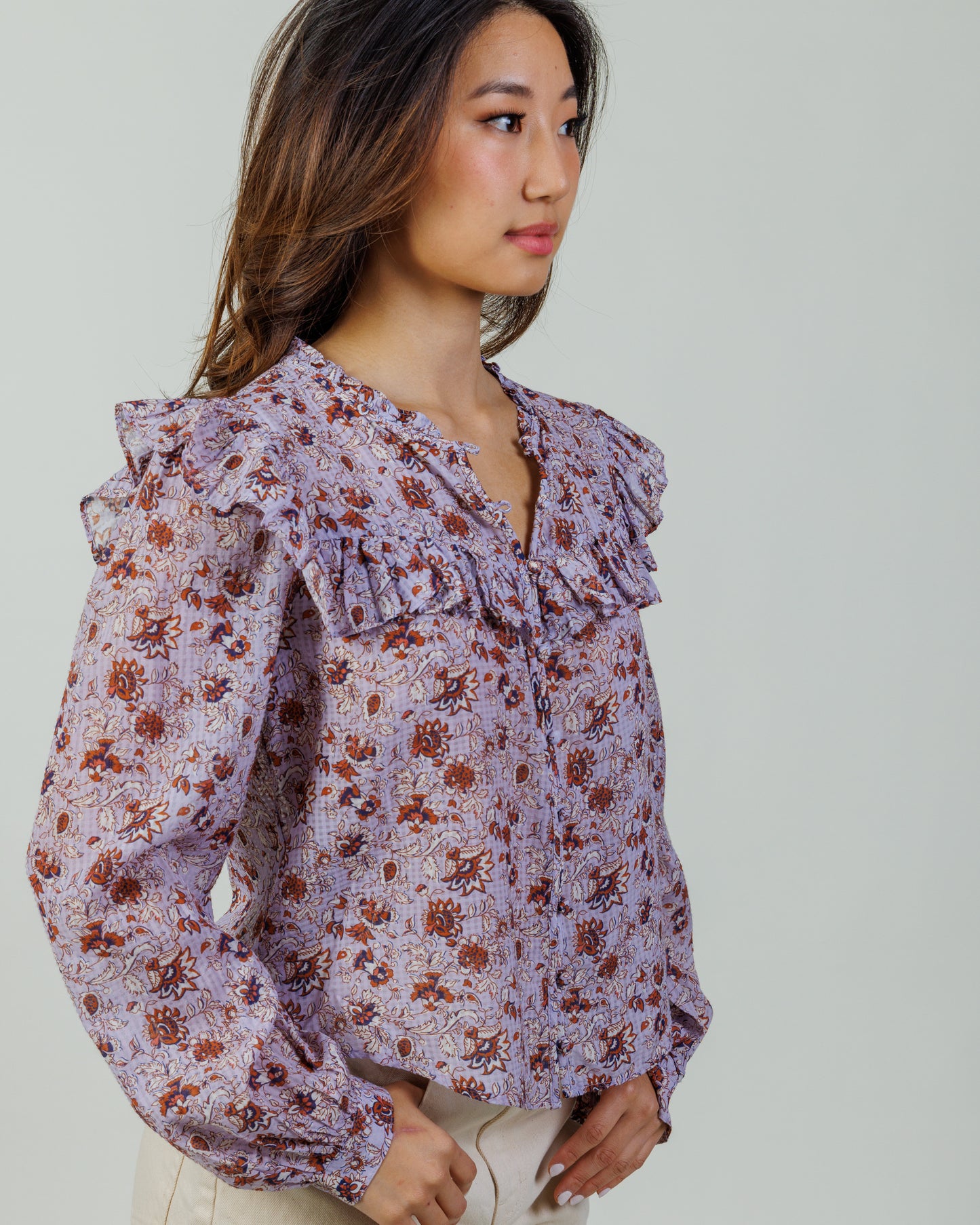 Reworked Floral Top